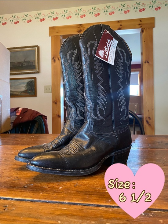 Nocoma Boots Shoes - Woman’s Black Western Cowboy Boots - Classic Leather